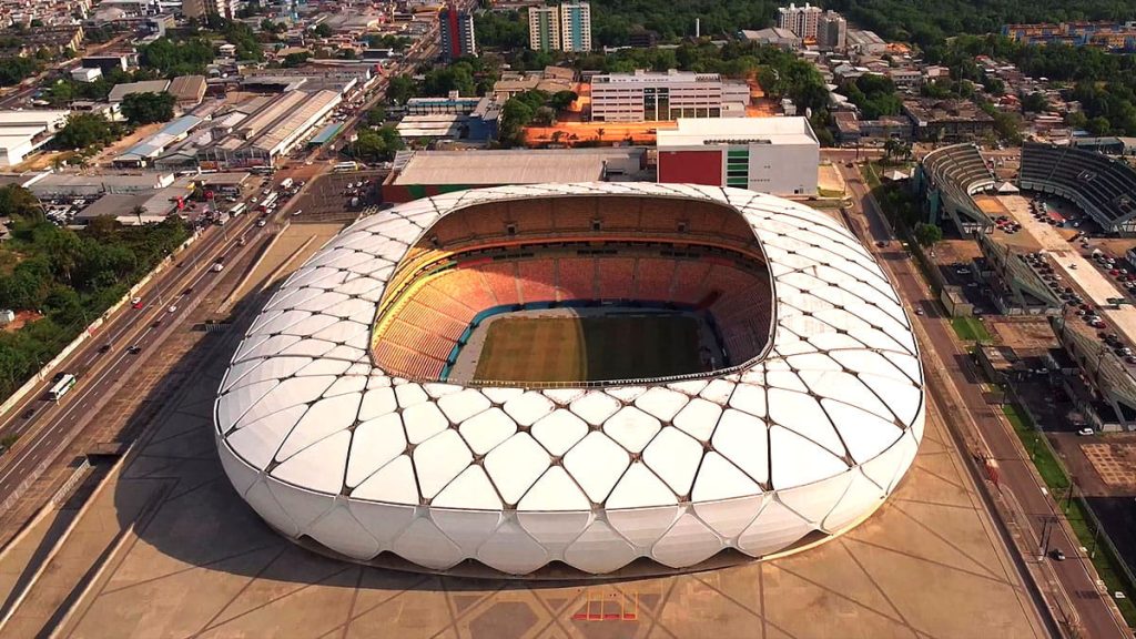 Imagens da Arena da Amazônia em 4k UHD - Video iMotion Digital